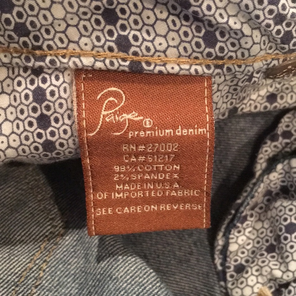 PAIGE Blue Ankle & Cropped Jeans - Picture 5 of 6